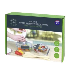Hot THE ORGANIZED KITCHEN 2 boites de conservation+pompe