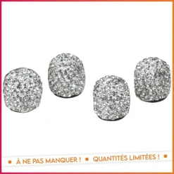 Discount AUTOTECH 4 bouchons de valve auto bling