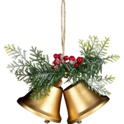 Sale 2 cloches avec feuillages a susp