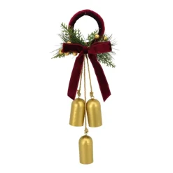 Outlet 3 cloches gold avec nAud rouge