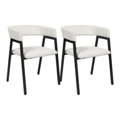 Outlet 2 fauteuils design cotele scott