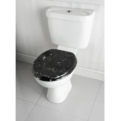 Best BATHROOM COLLECTION Abattant wc effet marbre noir