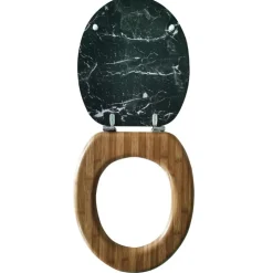 Best ORGANIZED BATHROOM Abattant wc effet marbre noir ab