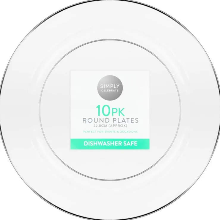 Best CELEBRATE Assiette d23cm x10 plastique reu