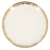 Clearance KITCHEN COLLECTION Assiette dessert bord dore d26cm