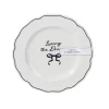 Hot KITCHEN COLLECTION Assiette dessert slogan et noeud