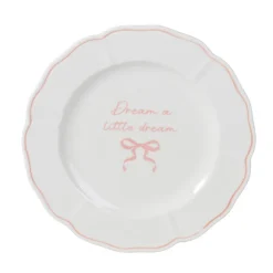 New KITCHEN COLLECTION Assiette dessert slogan et noeud