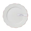 Hot KITCHEN COLLECTION Assiette plate blanc lisere