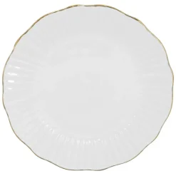Discount SECRET FOREST Assiette plate blanche embossee