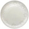 Hot SECRET FOREST Assiette plate blanche flocon