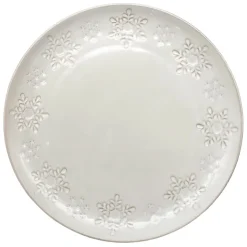Hot SECRET FOREST Assiette plate blanche flocon