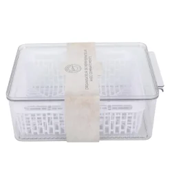 Clearance THE ORGANIZED KITCHEN Bac rang frigo 2 panieres noir