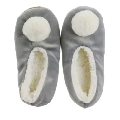 Online Ballerines sherpa femme a pompon