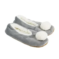 Online Ballerines sherpa femme a pompon