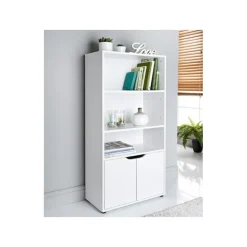 Online SIMPLY Bibliotheque 2 portes blanc