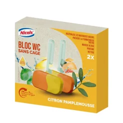 Discount NICOLS Bloc wc x2 citron pamplemousse