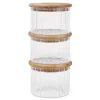 Sale KITCHEN COLLECTION Bocal + couvercle en bambou x3