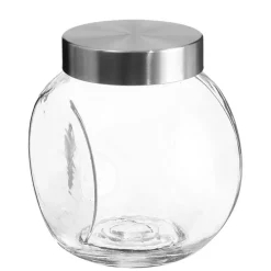 New FIVE Bocal bonbon verre + inox 1.5l
