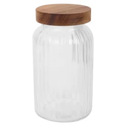 New KITCHEN COLLECTION Bocal strie + couvercle 1.25l