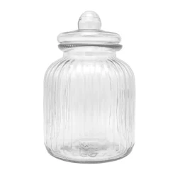 Outlet SIMPLY Bocal strie + couvercle gm