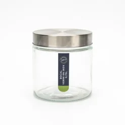 Best THE ORGANIZED KITCHEN Bocal verre couvercle inox 750ml