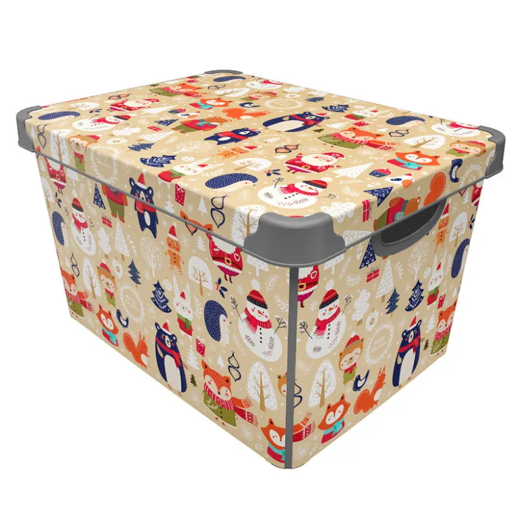 Discount L'ATELIER DU PAIN D'EPICES Boite decoree de noel 17l beige