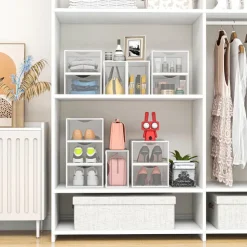 Discount HOME ESSENTIALS Boites rangement chaussures x4