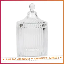 Discount KITCHEN COLLECTION ORIENTAL Bonbonniere en verre strie