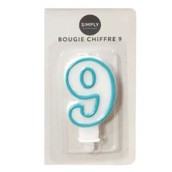 SIMPLY Bougie chiffre 9