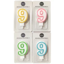 SIMPLY Bougie chiffre 9
