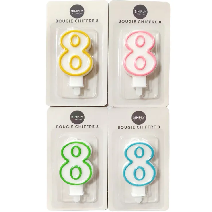 Outlet SIMPLY Bougie chiffre 8