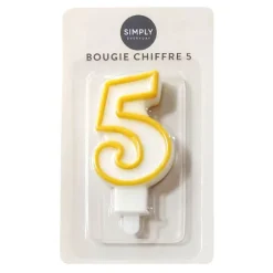 Outlet SIMPLY Bougie chiffre 5