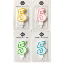 Outlet SIMPLY Bougie chiffre 5