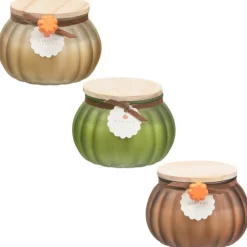 Best COSY SEASON Bougie citrouille avec couvercle