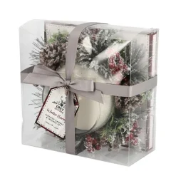 Online WOOD & BERRIES Bougie parfumee avec deco noel