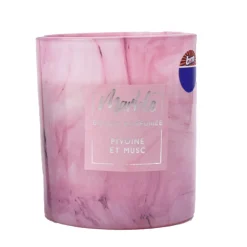 New Bougie parfumee pot effet marbre