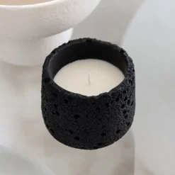 Online JAPANDI Bougie pot ciment noir s