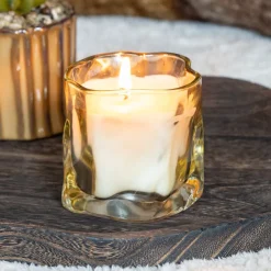 WARM HEAVEN Bougie pot irregulier d8.5xh7cm