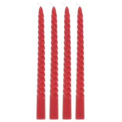 New WOOD & BERRIES Bougies flambeaux x4