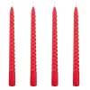 WOOD & BERRIES Bougies flambeaux x4