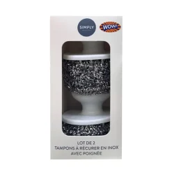 SIMPLY Boule inox avec poignee x2