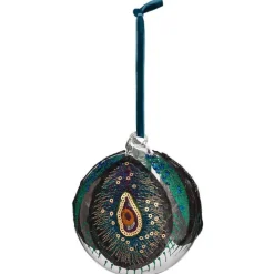 Hot Boule tissu et plume a suspendre