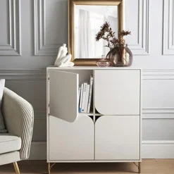 Discount MAYFAIR Buffet 4 portes creme