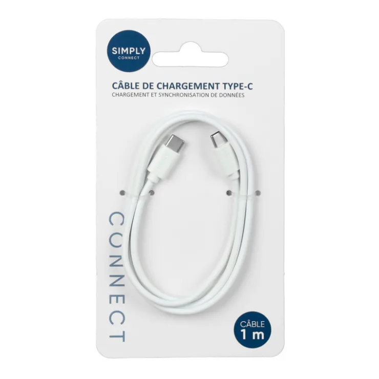 Sale SIMPLY Cable type c to type c 1 m