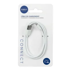 Outlet SIMPLY Cable usb a to lightning 1 m