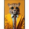 Clearance Cadre image leopard 50x70cm