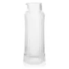 New KITCHEN COLLECTION Carafe en verre strie transp 1l