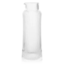 New KITCHEN COLLECTION Carafe en verre strie transp 1l