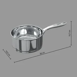Clearance FIVE Casserole 18cm inox resilience