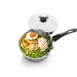 New Casserole x3 acier inox couv